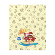 Nautical Haven Wildlife Fleece Blanket