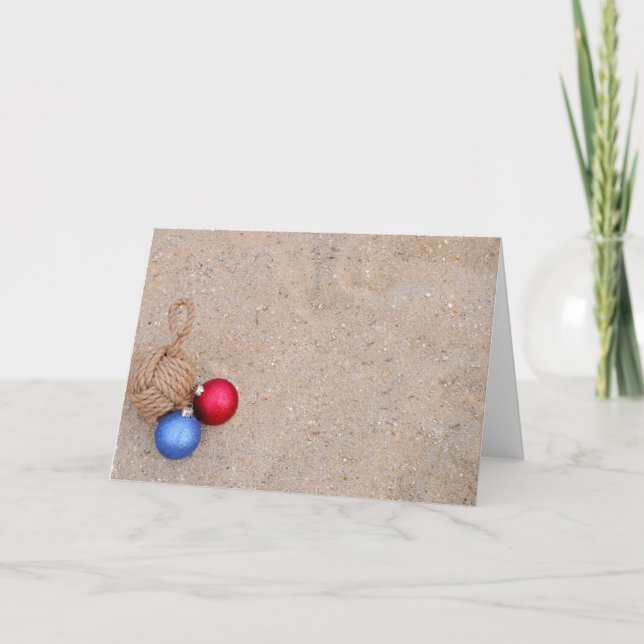 Nautical Hoilday Card i Beach Helgkort (Framsida)