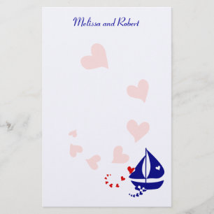 Nautical Kärlek Brevpapper