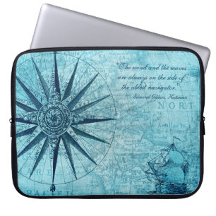 Nautical Karta Design Electronics Tablet Sleeve