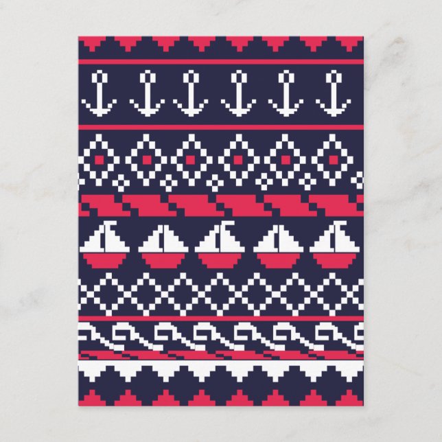 Nautical korsstygn tilläggskort (Framsida)