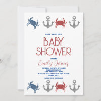 Nautical Krabb Ankar Strand Baby Shower