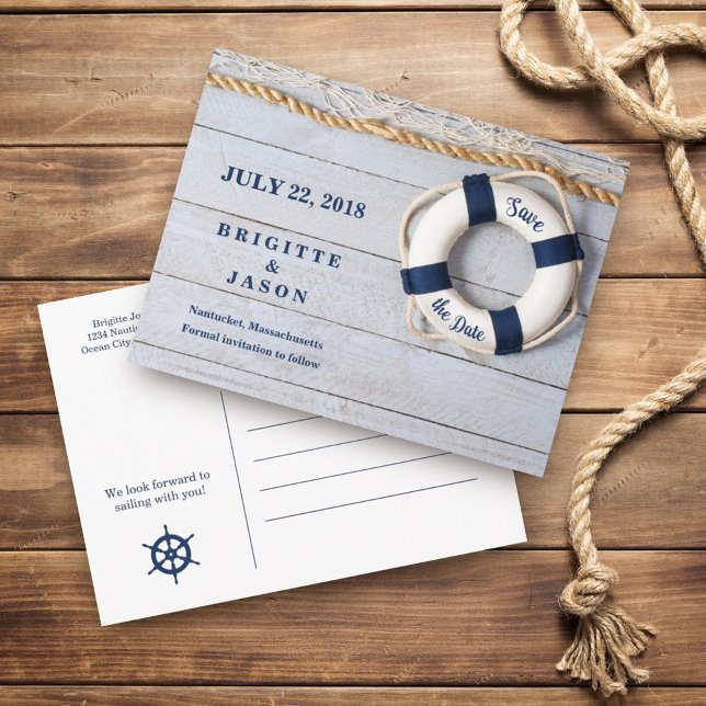 Nautical Life Saver Datum för dejting-kort Meddelande Vykort (Skapare uppladdad)