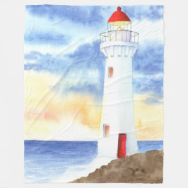 Nautical Lighthouse-bergen Fleecefilt