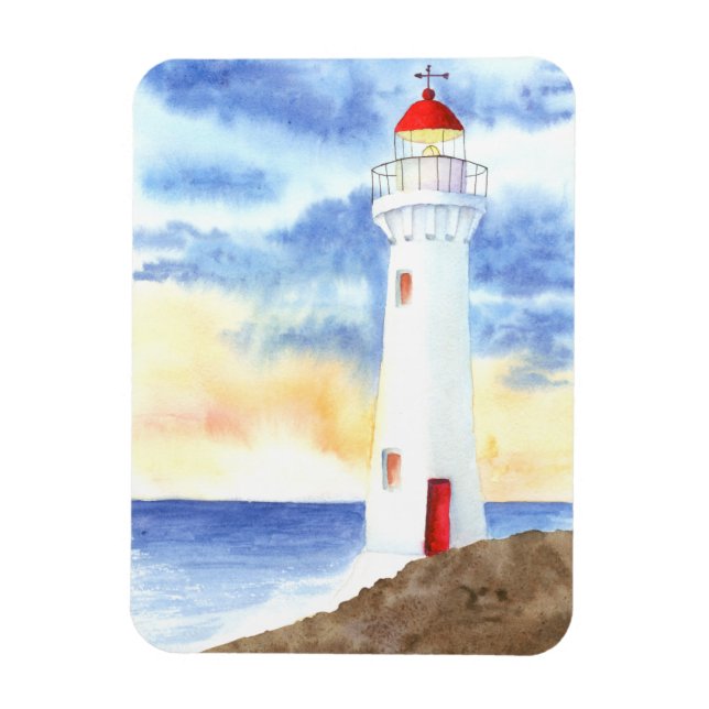 Nautical Lighthouse-bergen Magnet (Vertikal)