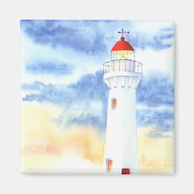 Nautical Lighthouse-bergen Magnet (Framsidan)