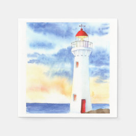 Nautical Lighthouse-bergen Pappersservett
