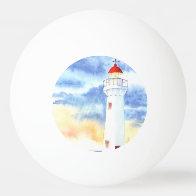 Nautical Lighthouse-bergen Pingisboll (Framsidan)