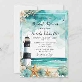 Nautical Lighthouse-Möhippa Inbjudningar