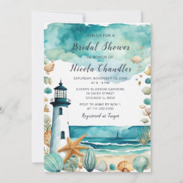 Nautical Lighthouse-Möhippa Inbjudningar