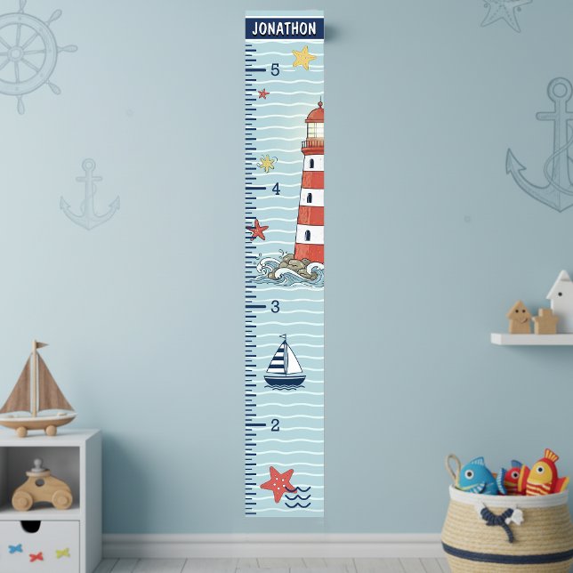Nautical Lighthouse & Starfish Growth Chart ID1249 Poster (Skapare uppladdad)