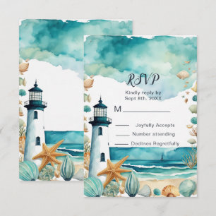 Nautical Lighthouse Sweet sixteen Birthday OSA Kort