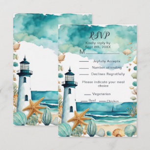 Nautical Lighthouse Sweet sixteen Birthday OSA Kort