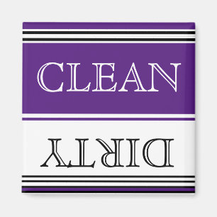 Nautical Lila Dishwasher Dirty Clean Magnet