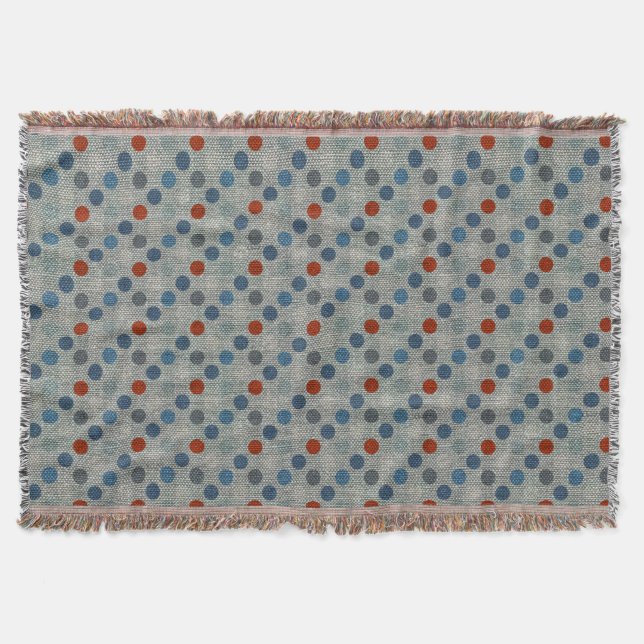 Nautical Linen Dots Filt (Framsidan)