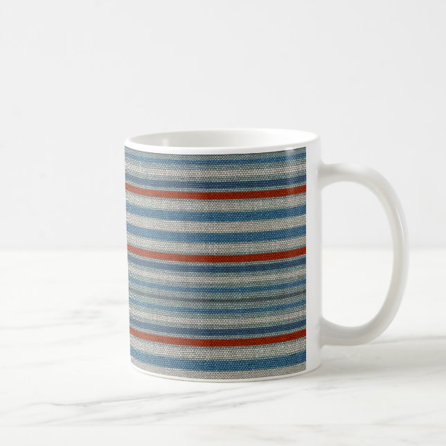 Nautical Linen Rand Kaffemugg (Höger)