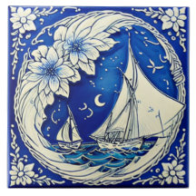 Nautical Marine Life Traditional ceramic art no 13