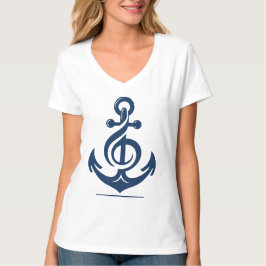 Nautical Melody Anchor T Shirt