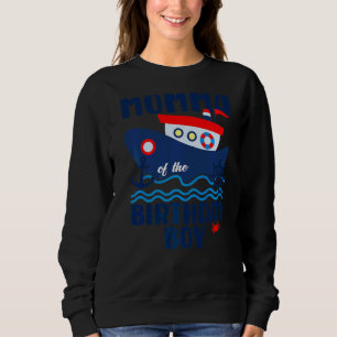 Nautical Momma of the Birthday Boy Sailors Family T Shirt