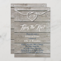 Nautical Monogram Rehearsal Dinner Inbjudan