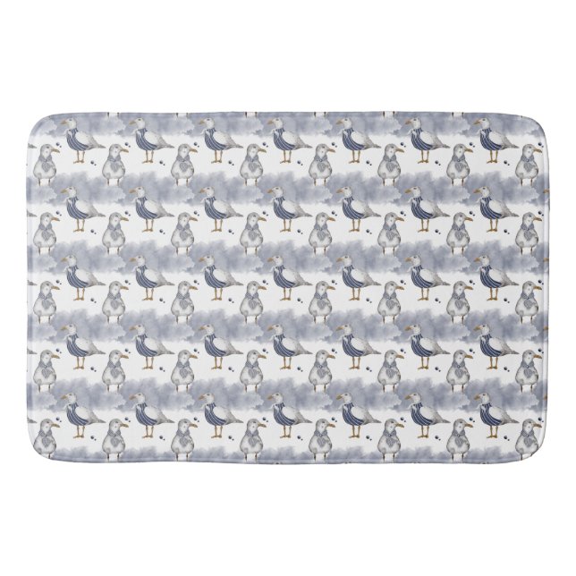 Nautical Mönster Bath Mat Badrumsmatta (Framsidan)
