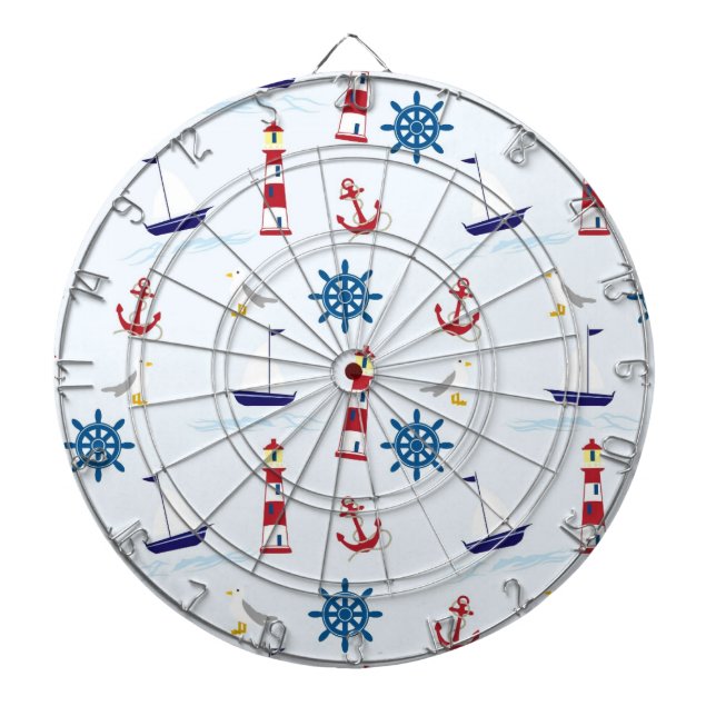 Nautical Mönster Darttavla (Framsidan)