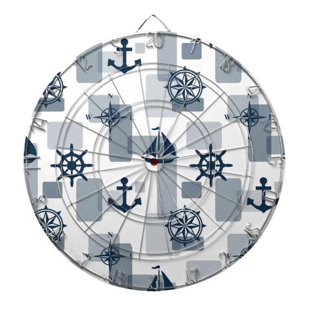 Nautical mönster darttavla (Framsidan)