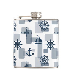 Nautical mönster fickplunta