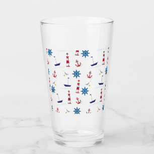 Nautical Mönster Glaskopp