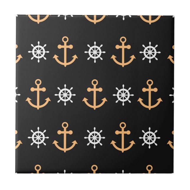 Nautical Mönster Kakelplatta (Framsidan)