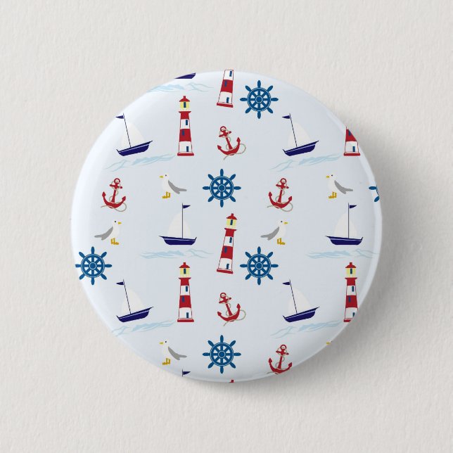 Nautical Mönster Knapp (Framsida)