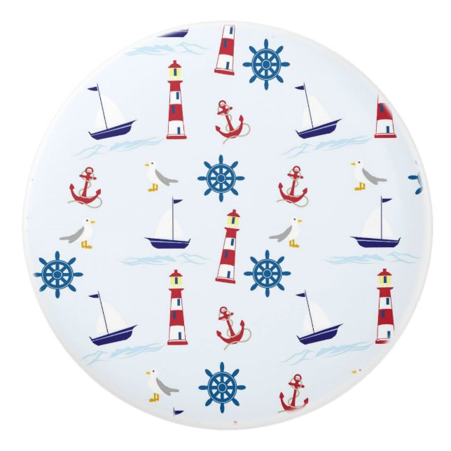 Nautical Mönster Knopp (Framsidan)