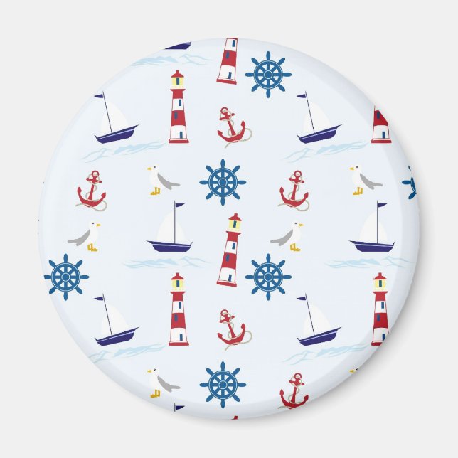 Nautical Mönster Magnet (Framsidan)