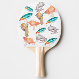 Nautical mönster pingisracket