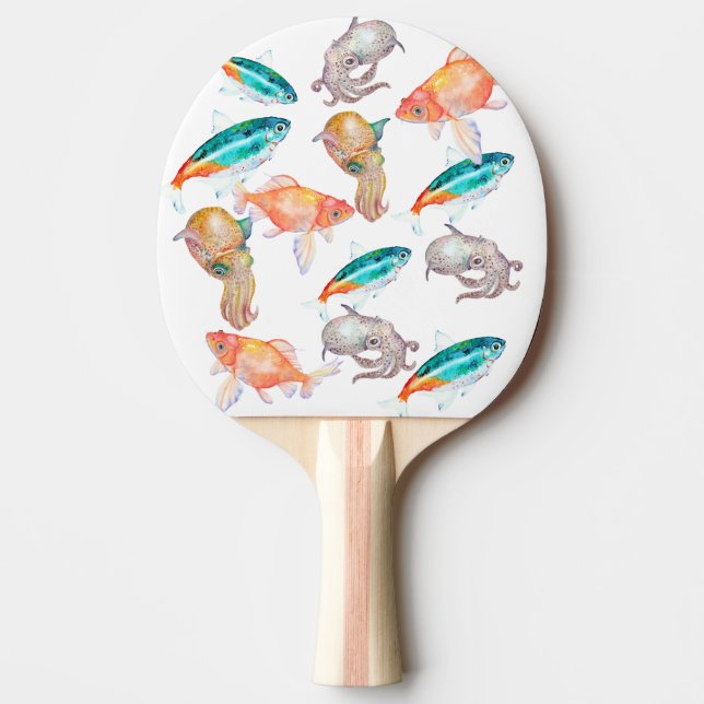 Nautical mönster pingisracket (Framsidan)