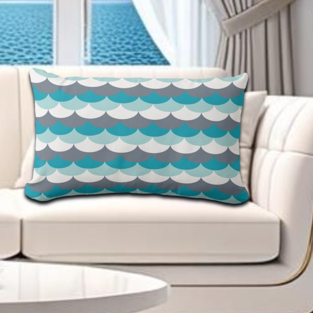 Nautical Mönster Seashells Lumbarkudde (Skapare uppladdad)