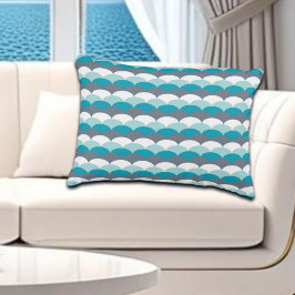 Nautical Mönster Seashells Prydnadskudde