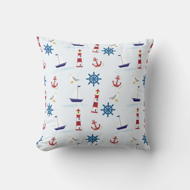 Nautical Motif Dekorativ kudde (Framsida)