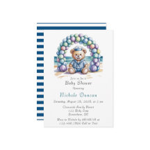 Nautical Nalle Beach Boy Baby Shower