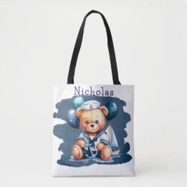 Nautical Nalle Delight Boy Baby Shower Gift Tygkasse