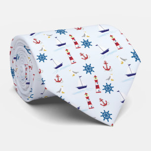 Nautical Neck Tie Slips