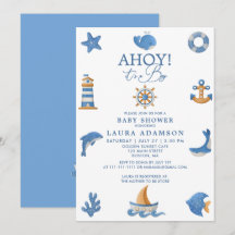 Nautical Ocean Sjöman Ahoy Det är en Pojke Babyfir