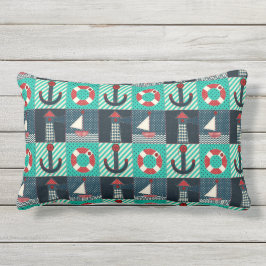 Nautical Patchwork-bild Lumbarkudde