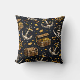 Nautical Pirate Pattern Pillow Kudde