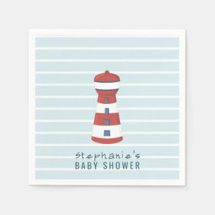 Nautical Pojke Baby Shower Pappersservett
