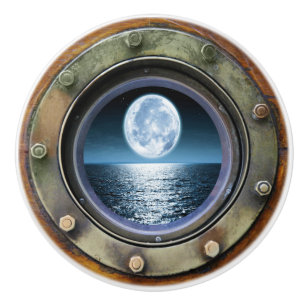 Nautical Porthole Ceramic Drawer Knobs Knopp