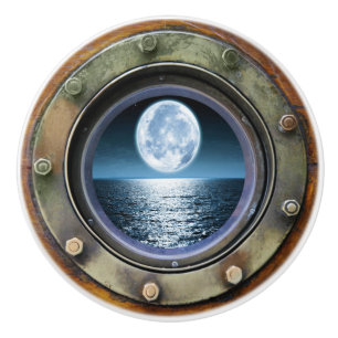 Nautical Porthole Ceramic Drawer Knobs Knopp