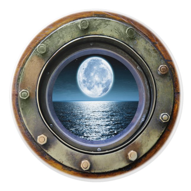 Nautical Porthole Ceramic Drawer Knobs Knopp (Framsidan)