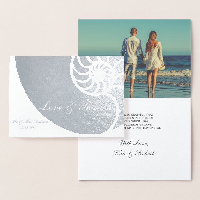 Nautical Preppy ⎥ Photo Tack Foil Card Folierat Kort (Display)