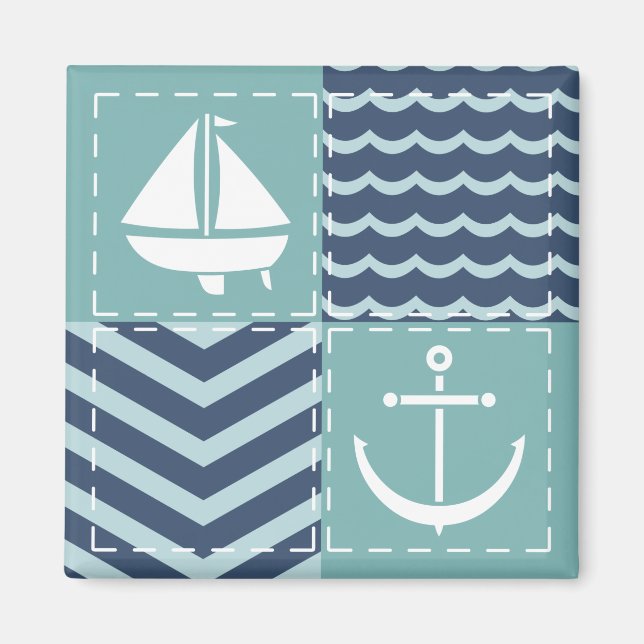 Nautical Quilt Magnet (Framsidan)